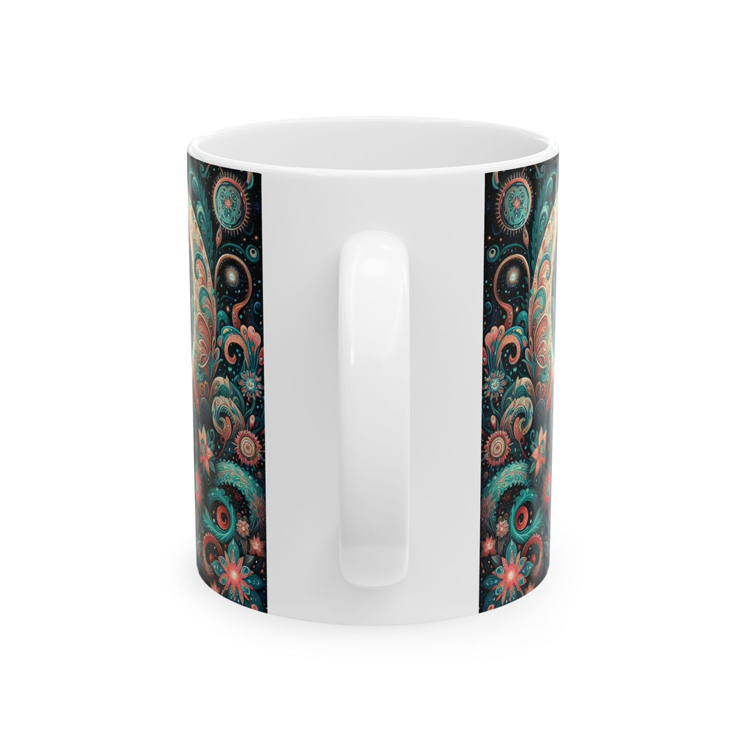 Mystical Cat Ceramic Mug — 15oz