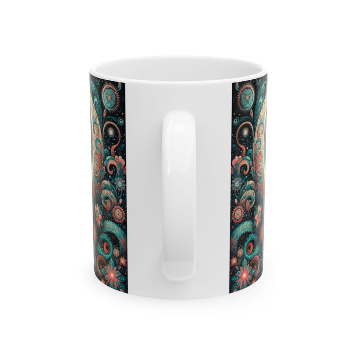 Mystical Cat Ceramic Mug — 15oz