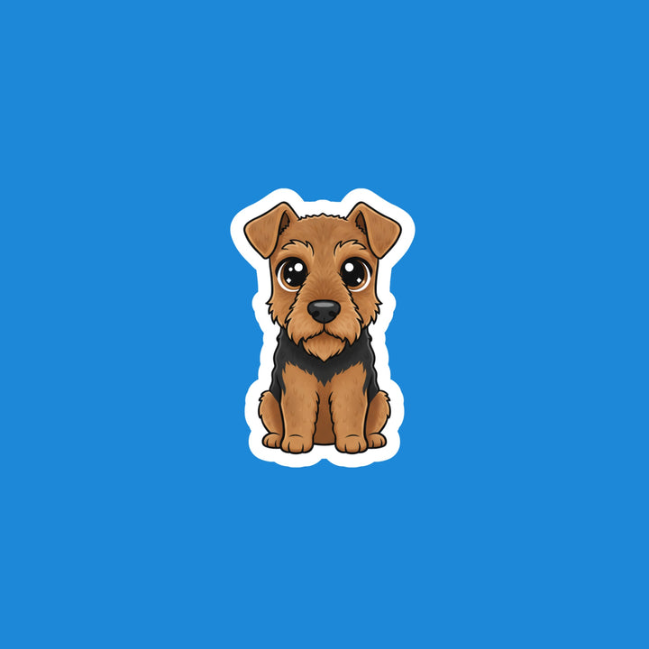 Airedale Terrier Black and Tan kawaii flexible fridge magnet – Designs by Mysh