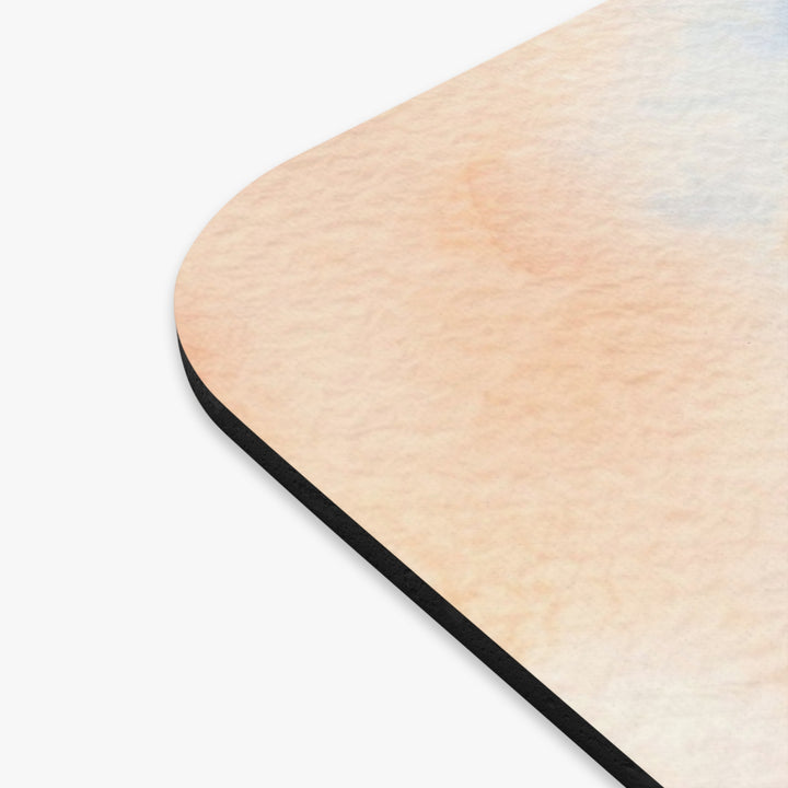 Watercolor Flame Point Siamese Cat Mouse Pad — Soft Pastel Desk Mat for Cat Lovers
