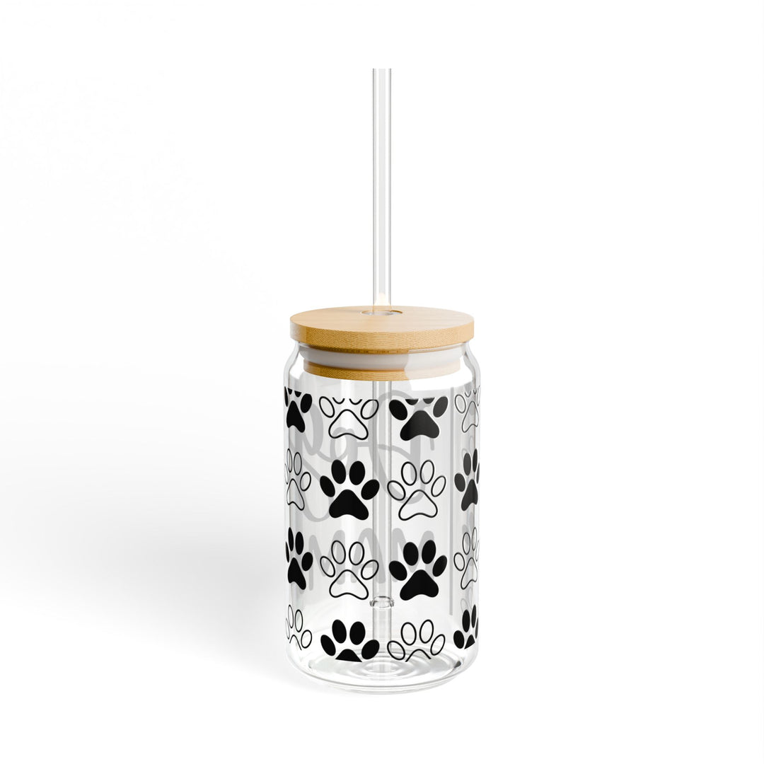 Dog Mama Cursive 16oz Sipper Glass - Designs by Mysh
