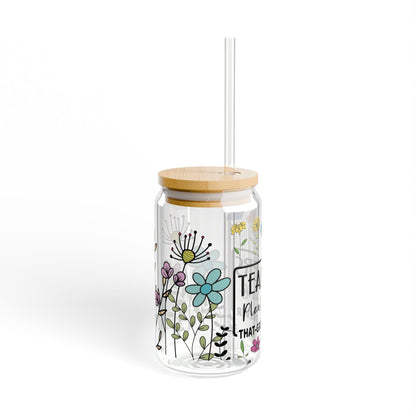 Teachers Plant Seeds Sipper Glass Tumbler