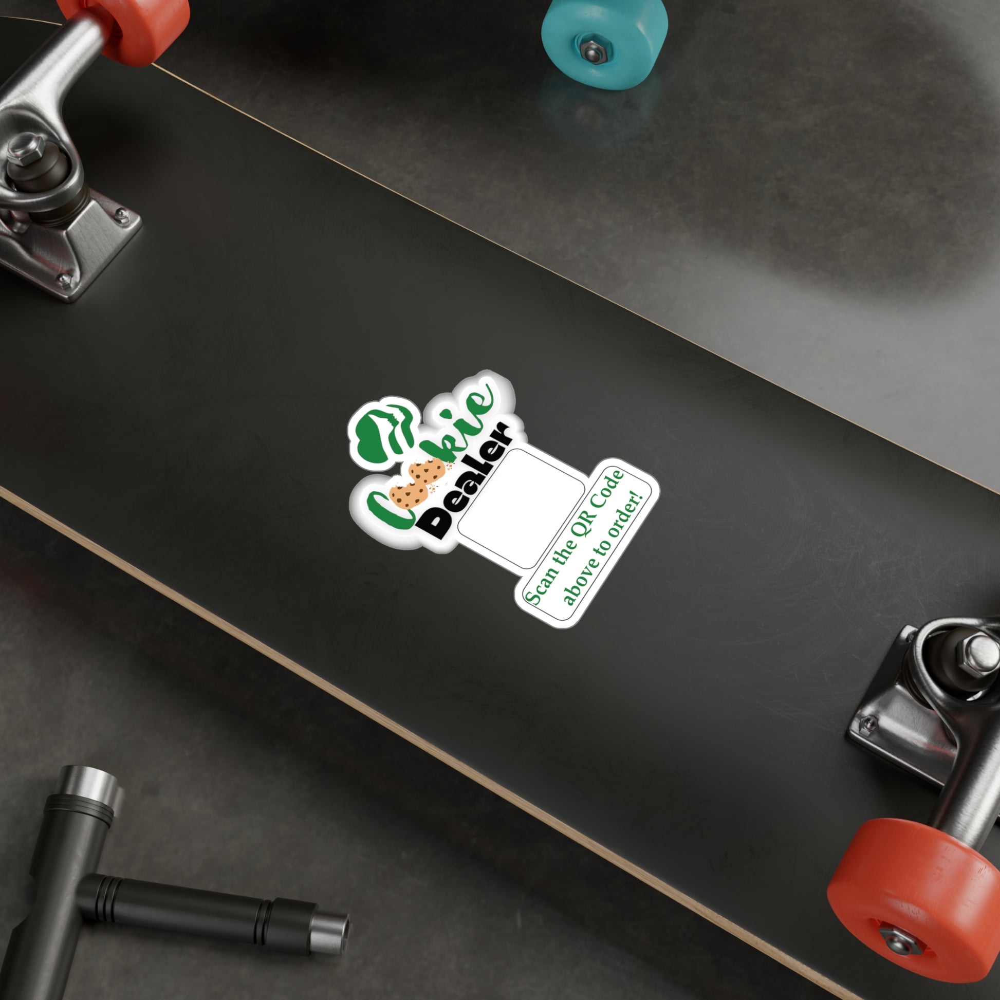 Scouting Troop Cookie Sales Transparent Car Decal, QR Code Sticker, Vinyl Decal, Car Sticker, Bumper Sticker, Laptop Decal, Outdoor Decal - Designs by Mysh