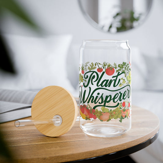 Plant Whisperer Sipper Glass, Eco-friendly Drinkware, Garden Lover Gift, Reusable Beverage Container, Summer Picnic Essential, Nature [...]