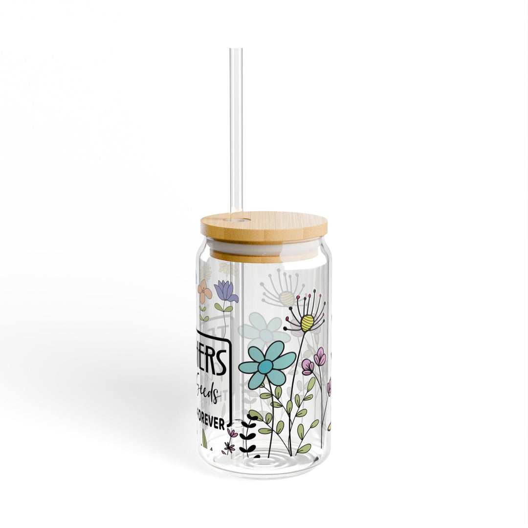 Teachers Plant Seeds Sipper Glass Tumbler - Designs by Mysh