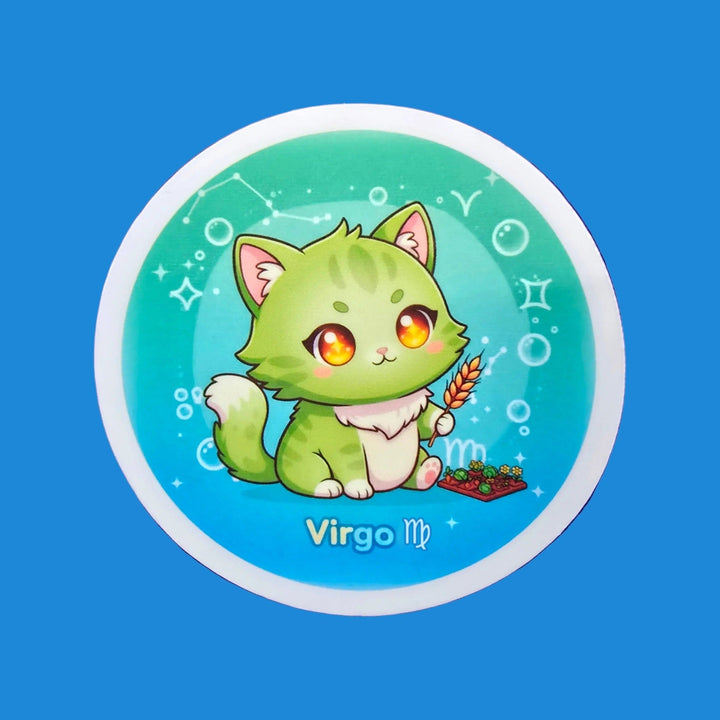 Zodiac Virgo Cat flexible fridge magnet – Designs by Mysh