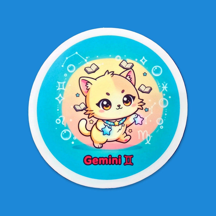 Zodiac Gemini Cat flexible fridge magnet – Designs by Mysh