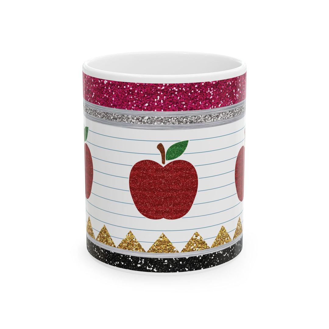 Teacher Appreciation 15oz Ceramic Mug - Side view - Designs by Mysh