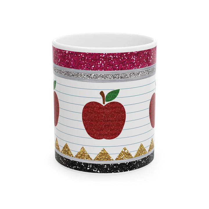 Teacher Appreciation 15oz Ceramic Mug - Side view - Designs by Mysh