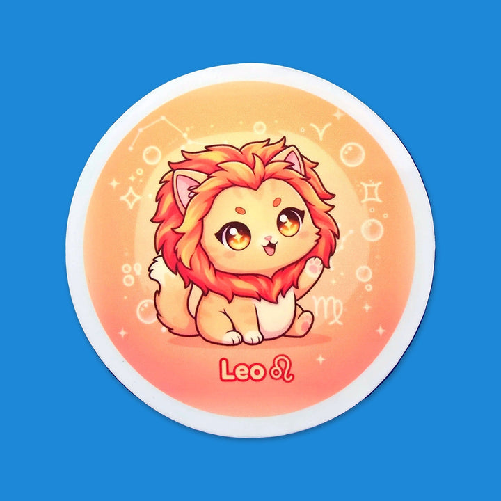 Zodiac Leo Cat flexible fridge magnet – Designs by Mysh
