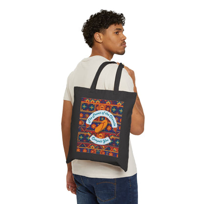 'The Power of the Chancla Compels You' Canvas Tote Bag