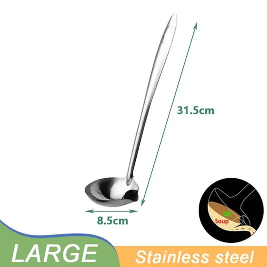 1PC Stainless Steel Filter Oil Spoon Oil Soup Separator Household Kitchen Cooking Filter Drain Oil Soup Oil Spoon Fat Separator - Designs by Mysh