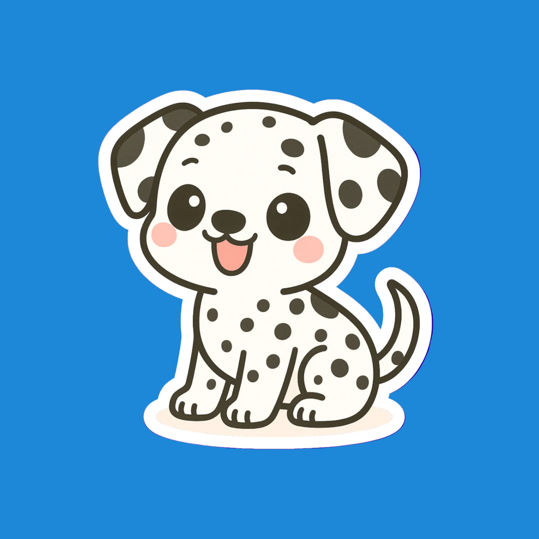 Dalmatian Kawaii Style - Flexible Fridge Magnet - Designs by Mysh