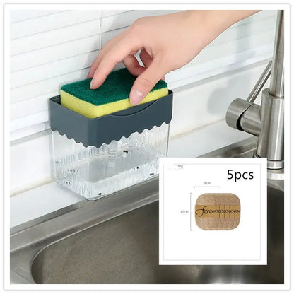 2-in-1 Soap Dispenser Sponge Caddy Designs by Mysh