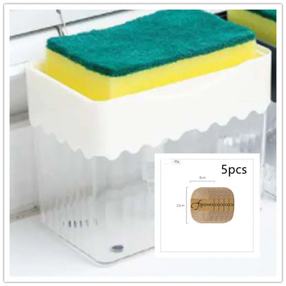 2-in-1 Soap Dispenser Sponge Caddy Designs by Mysh