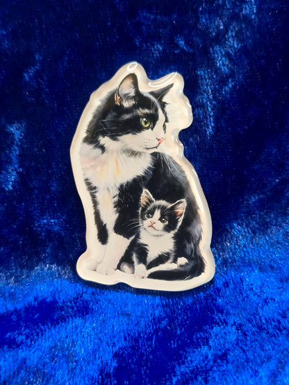 Realistic Cat and Kitten Magnets, Cute Cat Lover Gift