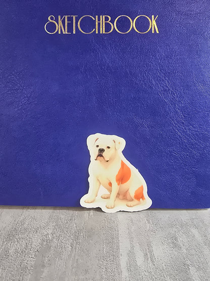 American Bulldog Dog Stickers – Watercolor Vinyl Sticker, 3” Durable Pet Decal, Laptop, Water Bottle, Journal Decor