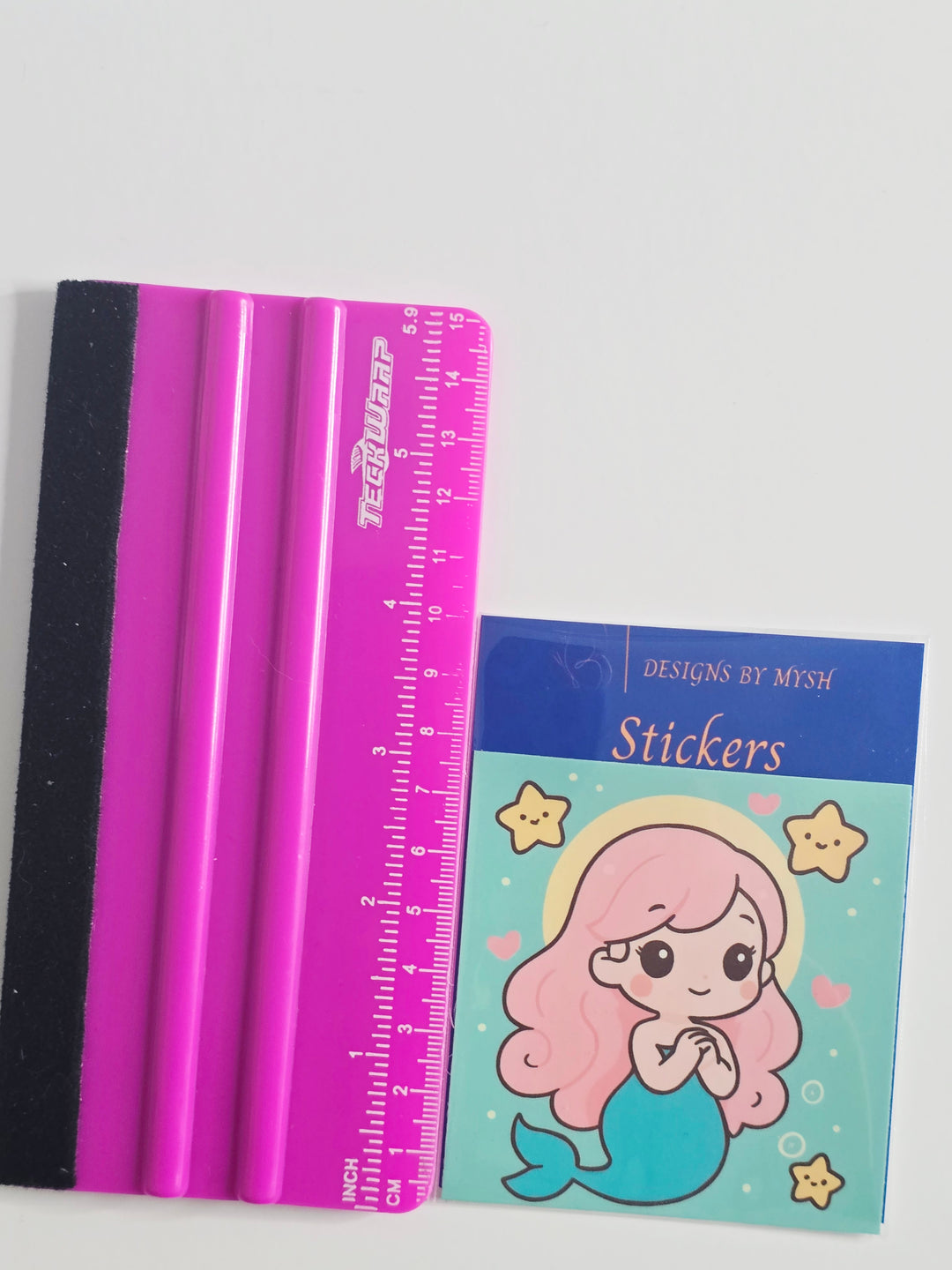 Kawaii Pink Mermaid Sticker – 3" Die-Cut Vinyl Sticker – Cute Cartoon Ocean Art for Water Bottles, Laptops, Journals, and Gifts - Designs by Mysh