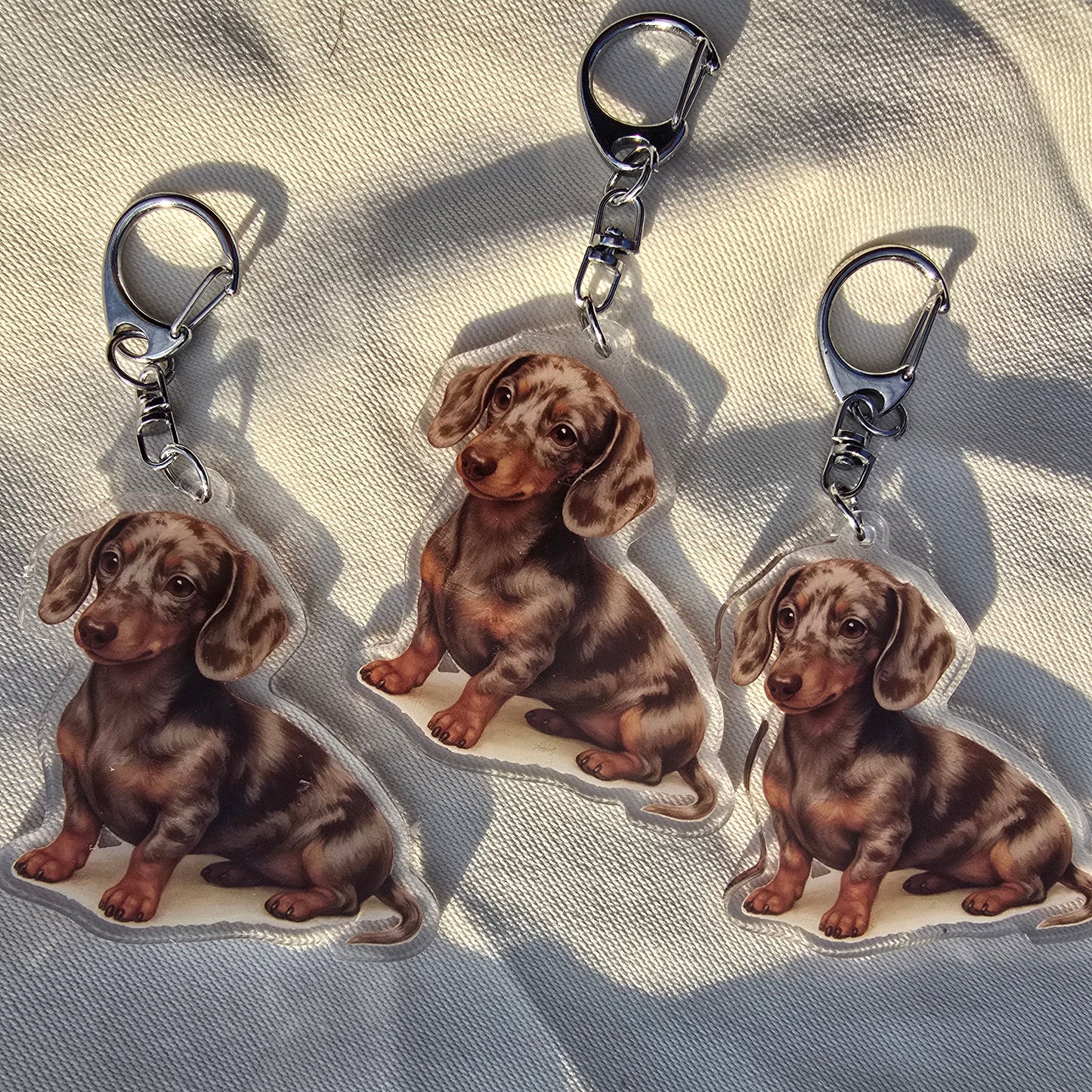 Dachshund Acrylic Keychain – Dog Bag Charm
