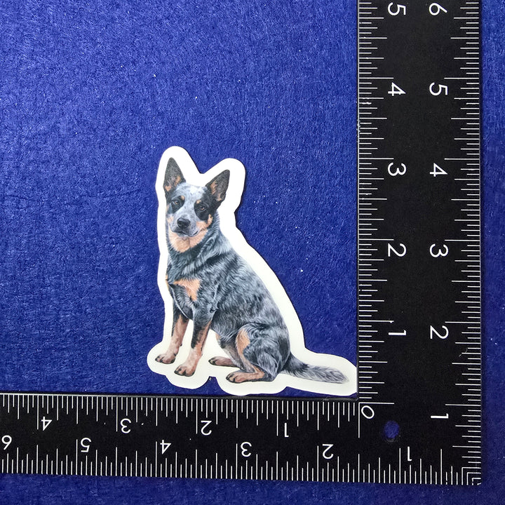 Australian Cattle Dog Watercolor style - Vinyl Stickers - Designs by Mysh