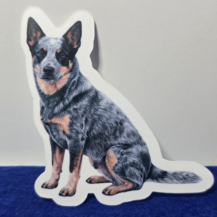 Australian Cattle Dog Watercolor style - Vinyl Stickers - Designs by Mysh