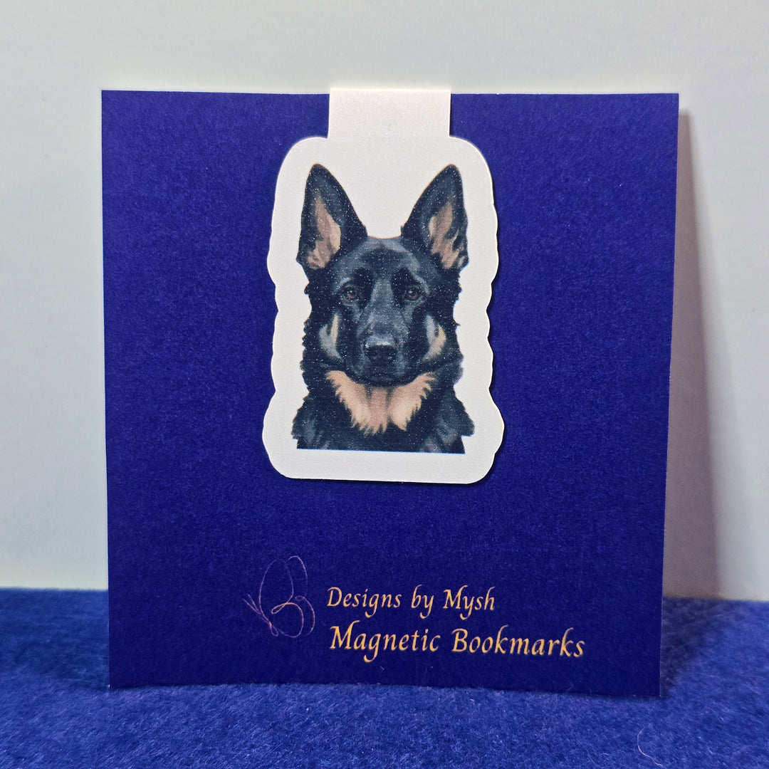 Blue book with a dog illustration on a white background
