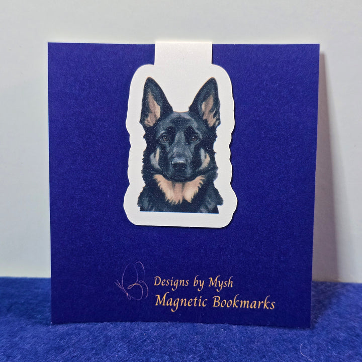 Blue book with a dog illustration on a white background