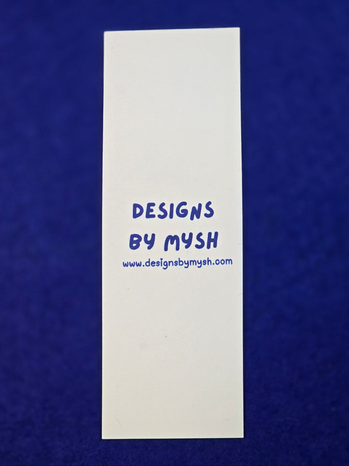 White card with &
