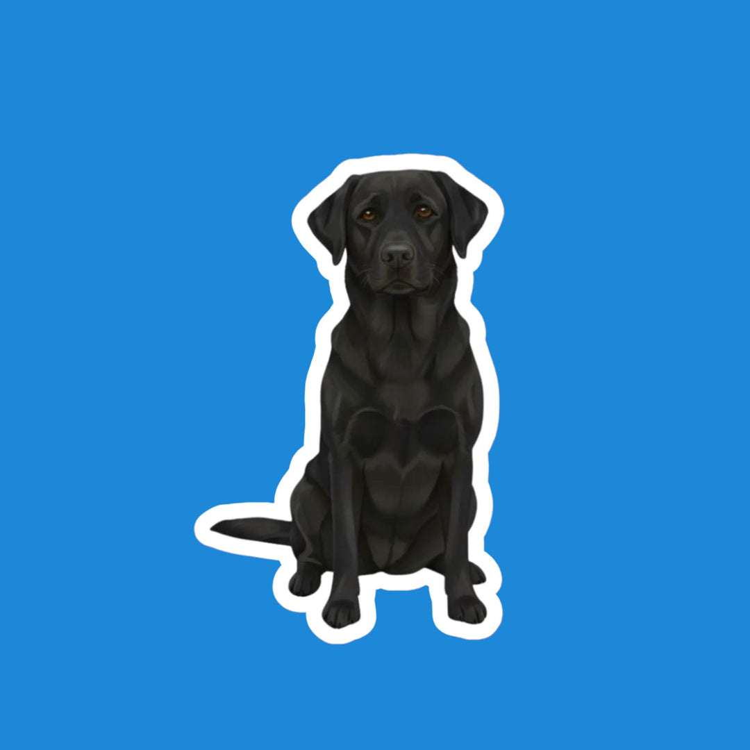 Labrador Retriever Black watercolor flexible fridge magnet – Designs by Mysh