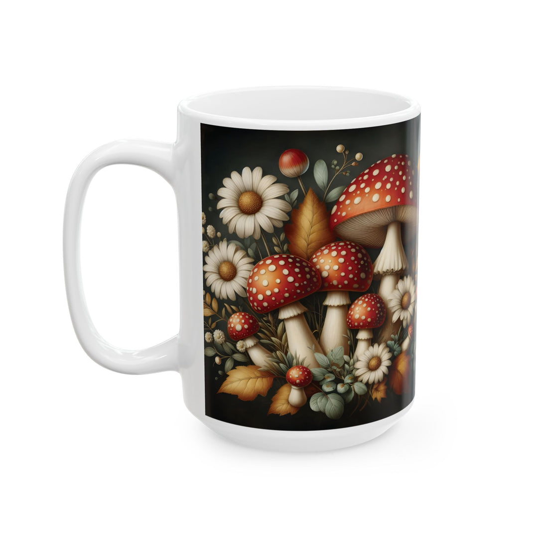 Mushroom Forest 15oz Ceramic Mug - Additional view - Designs by Mysh