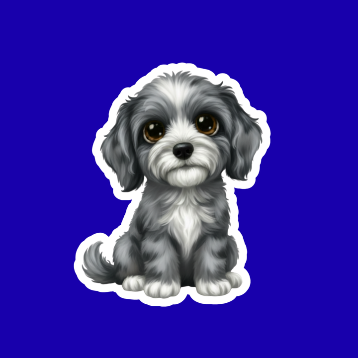 Goldendoodle Kawaii Vinyl Sticker – 3" Matte | Waterproof Dog Sticker - Designs by Mysh