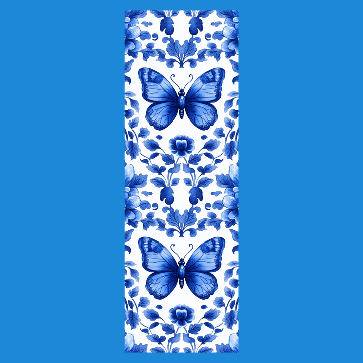 Blue Butterfly Chinoiserie Traditional Bookmark - Designs by Mysh
