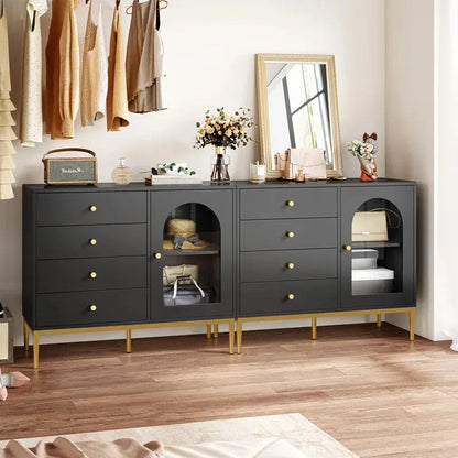 37.7'' Wide 1-Door Accent 4-Drawer Cabinet - Designs by Mysh