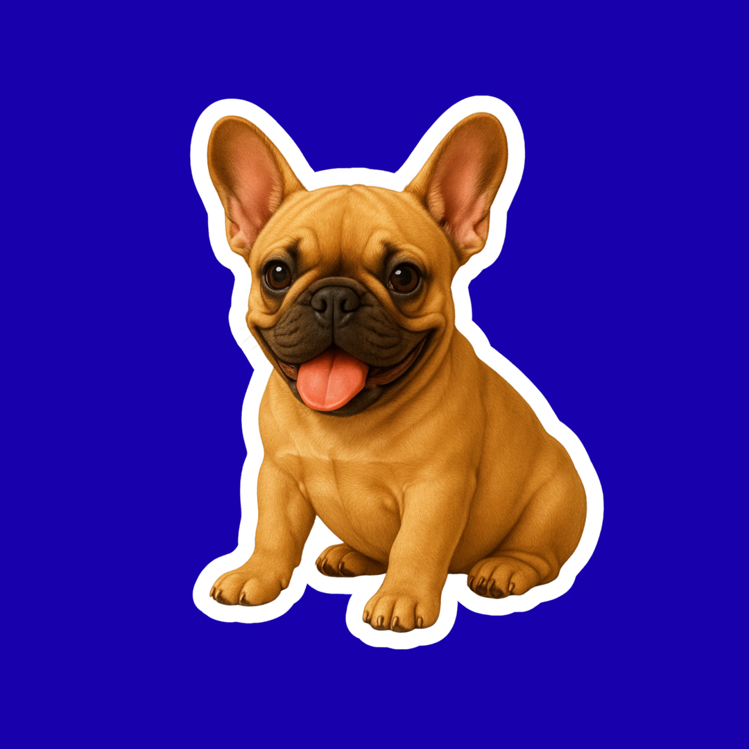 French Bulldog Fawn Watercolor Vinyl Sticker - Designs by Mysh