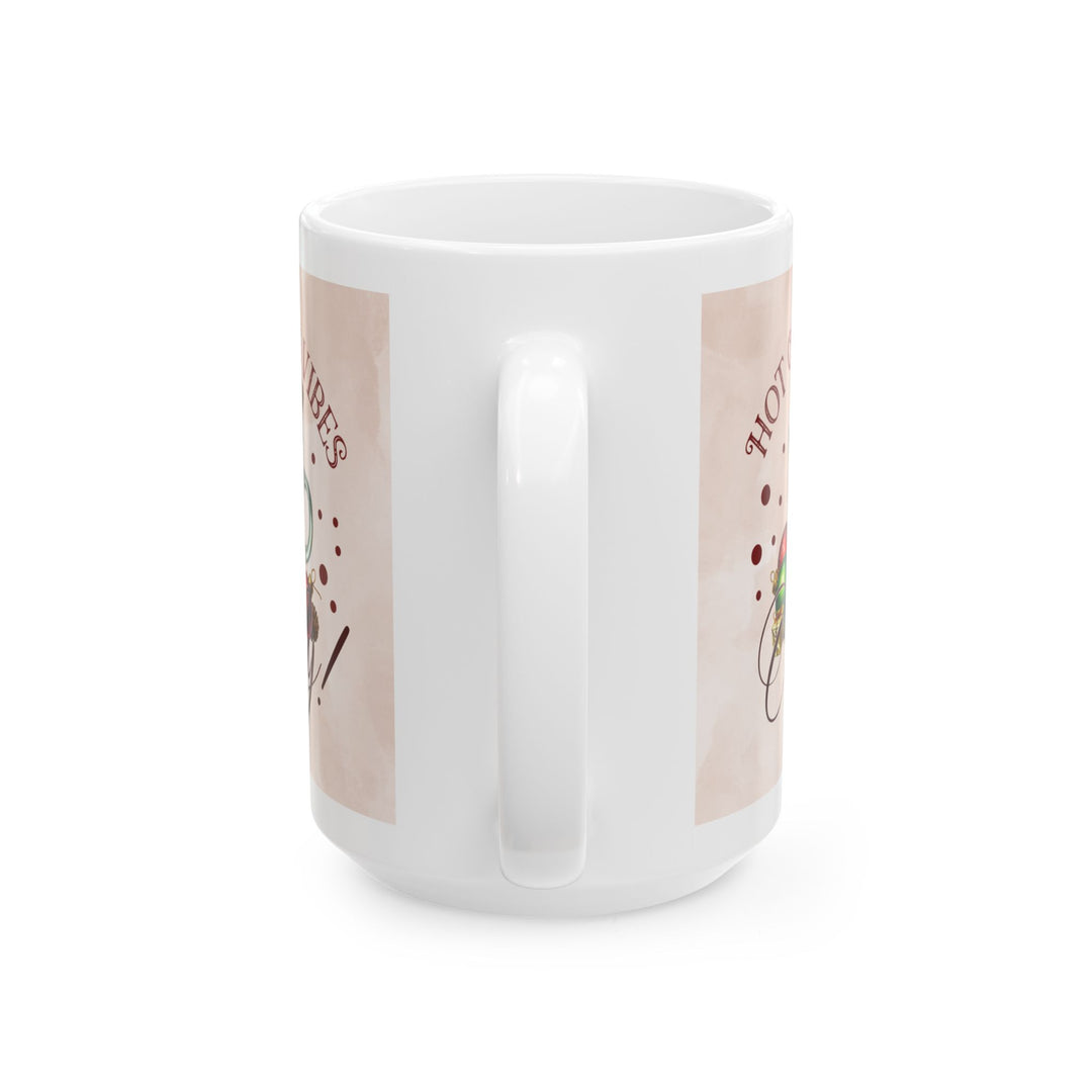 Christmas Hot Cocoa Mug — Festive Holiday Cocoa Vibes Ceramic Mug (15oz)