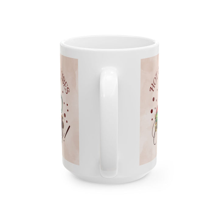 Christmas Hot Cocoa Mug — Festive Holiday Cocoa Vibes Ceramic Mug (15oz)