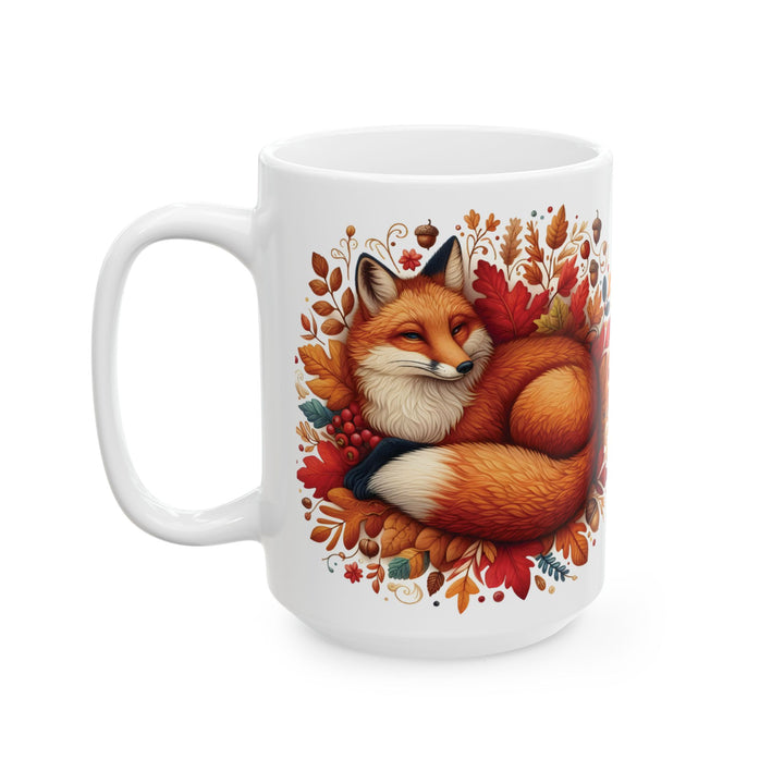 Woodland Red Fox 15oz Ceramic Mug - Additional view - Designs by Mysh
