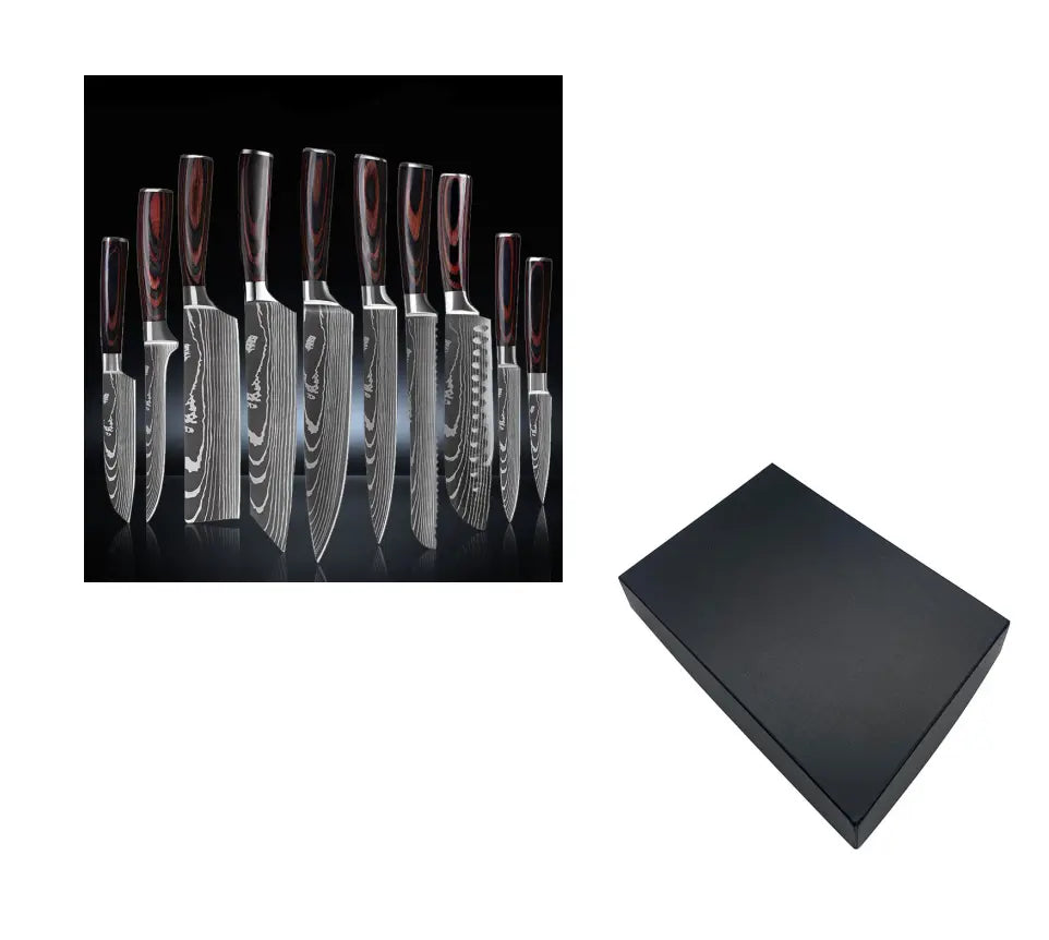 6 Piece Set 8 Piece Set 10 Piece Chef's Knife Set Designs by Mysh