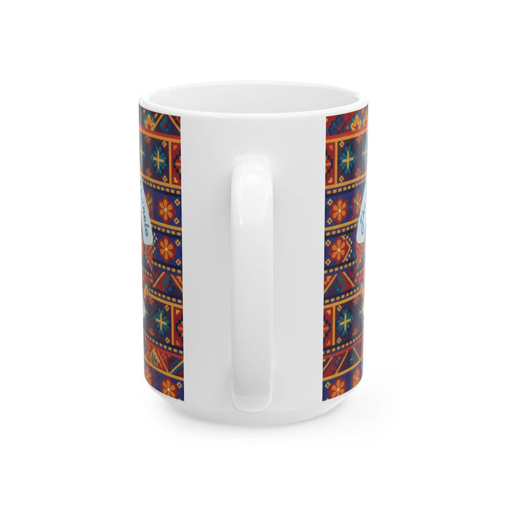 Power of the Chancla Compels You Ceramic Mug – Funny Latina Gift (15oz)