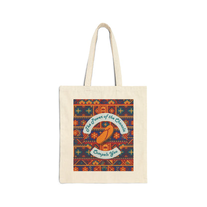'The Power of the Chancla Compels You' Canvas Tote Bag