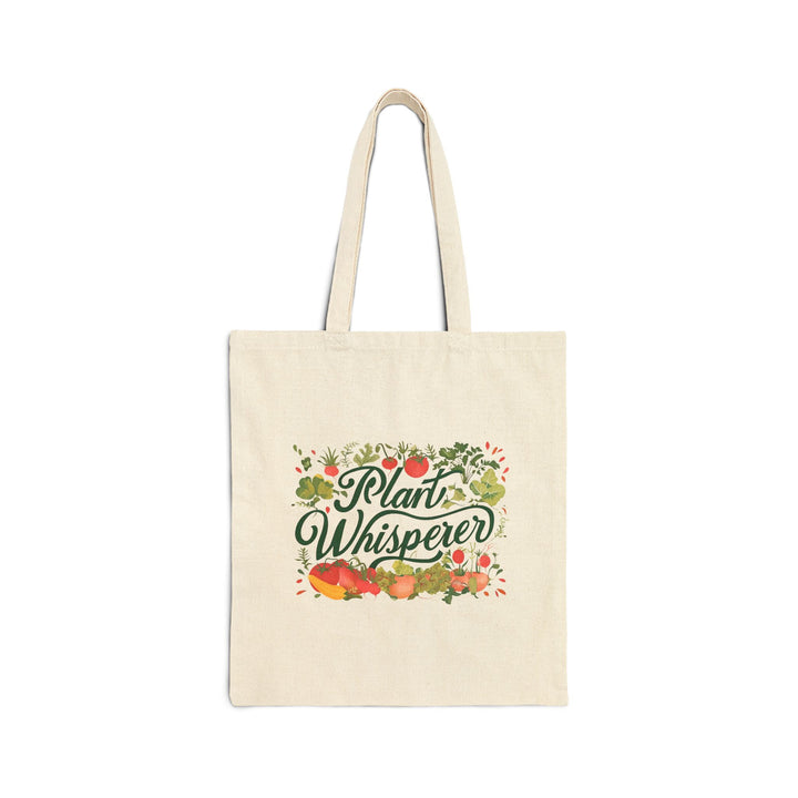 Plant Whisperer Cotton Canvas Tote Bag – Floral Garden Shopper Gift - Designs by Mysh