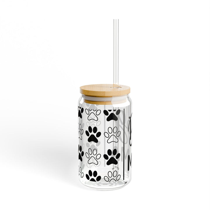 Dog Mama Cursive 16oz Sipper Glass - Designs by Mysh