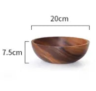 Acacia wooden bowl wooden tableware - Designs by Mysh