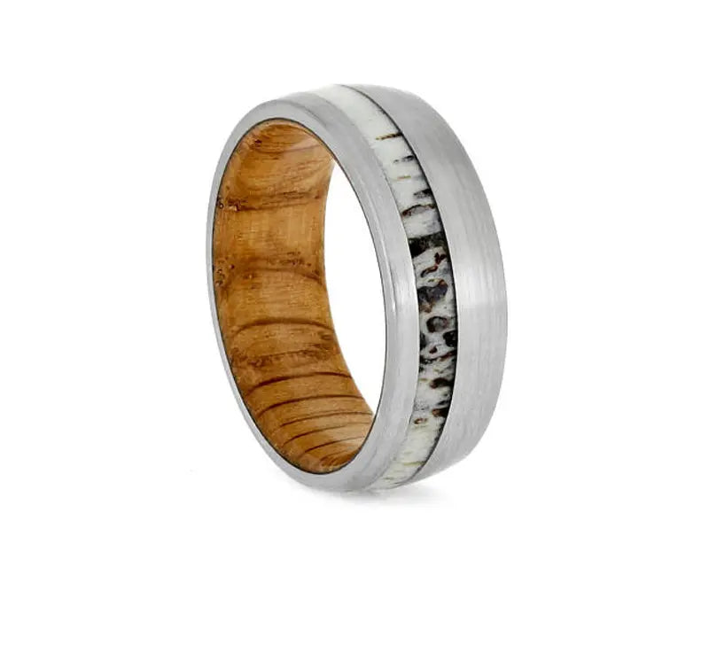 Antler and Whiskey Barrel Ring Designs by Mysh