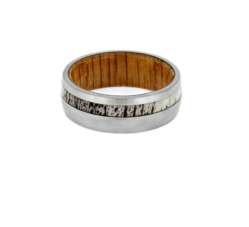 Antler and Whiskey Barrel Ring Designs by Mysh