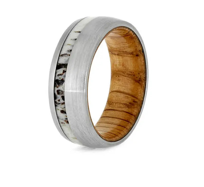 Antler and Whiskey Barrel Ring Designs by Mysh