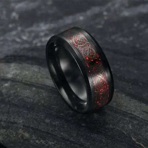 Asgard Crafted Basilisk Scale Wedding Ring - Designs by Mysh