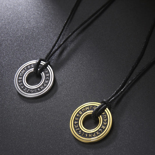 Asgard Crafted Circular Horn Rune Pendant Chain - Designs by Mysh