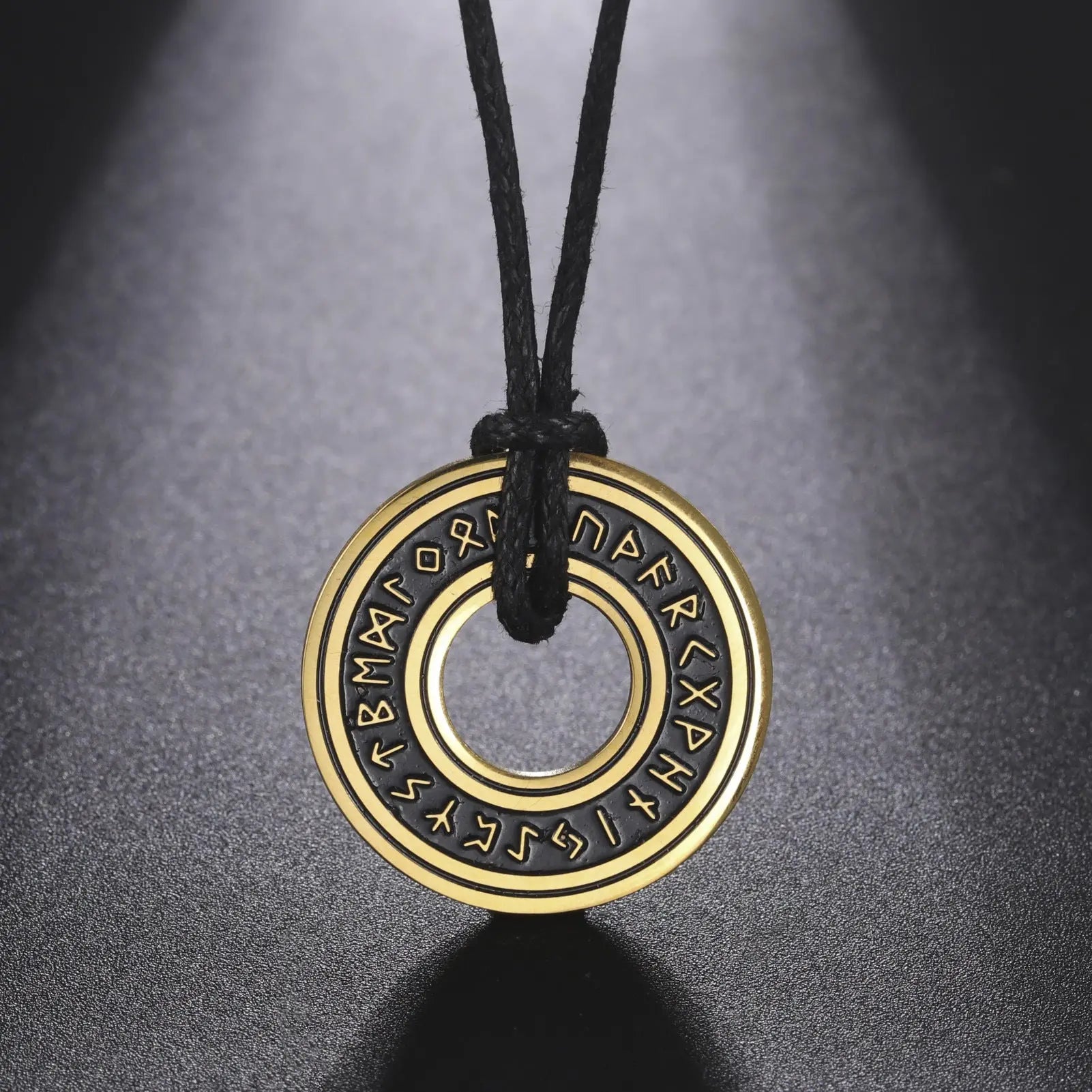 Asgard Crafted Circular Horn Rune Pendant Chain - Designs by Mysh