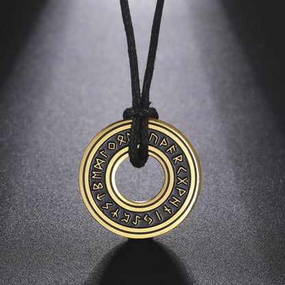 Asgard Crafted Circular Horn Rune Pendant Chain - Designs by Mysh